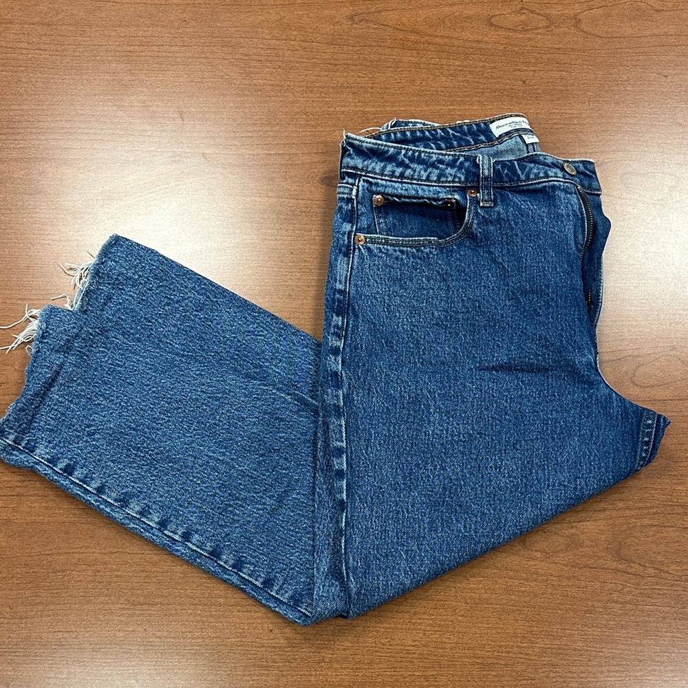 Abercrombie & Fitch Women’s Dark Blue Skinny - Curve Love Jeans